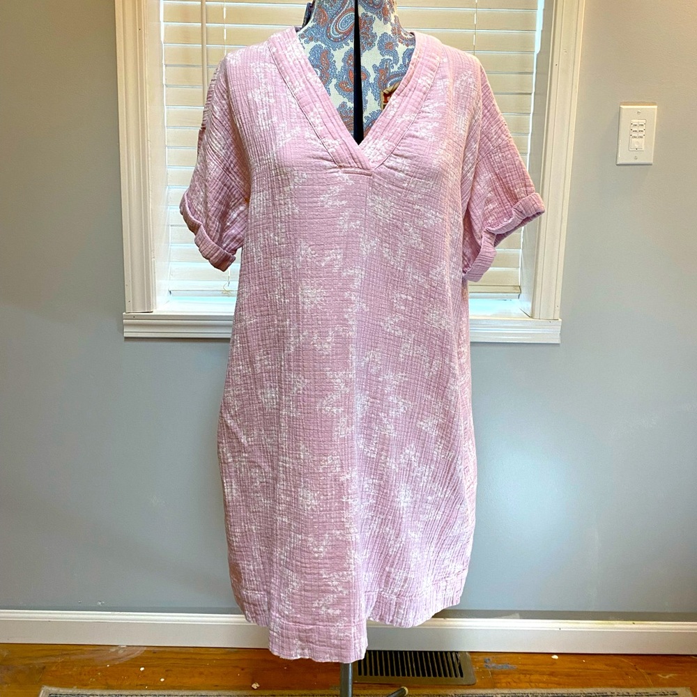 Day Dress by Waverly Pink violet with white flowers